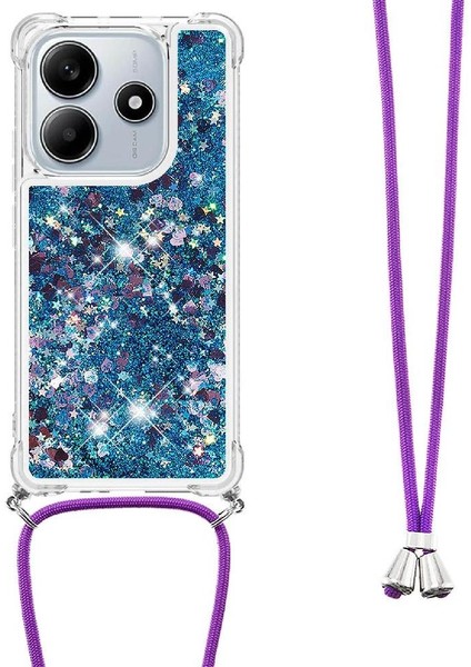 Xiaomi Redmi Note 14 4g Ayarlanabilir Kordon Hafif Glitter İçin Kılıf (Yurt Dışından)