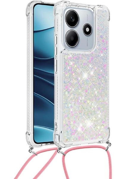 Xiaomi Redmi Note 14 4g Ayarlanabilir Kordon Hafif Glitter İçin Kılıf (Yurt Dışından) fırsatları