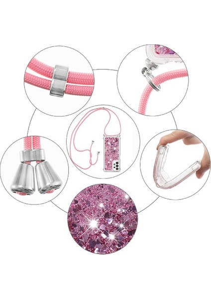 Samsung Galaxy A13 4g Glitter Hafif Dört Köşeli Darbeye Dayanıklı Kılıf (Yurt Dışından) fırsatları