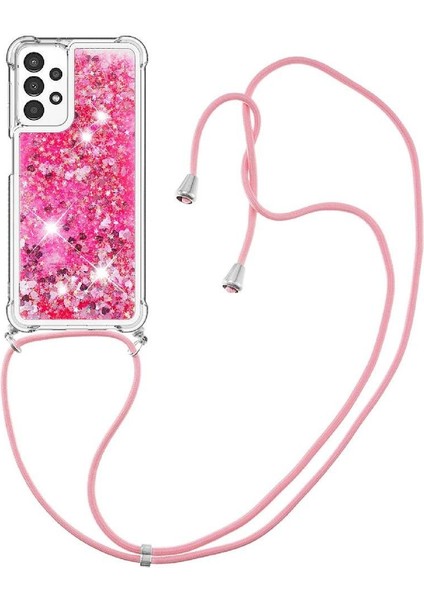 Samsung Galaxy A13 4g Glitter Hafif Dört Köşeli Darbeye Dayanıklı Kılıf (Yurt Dışından)