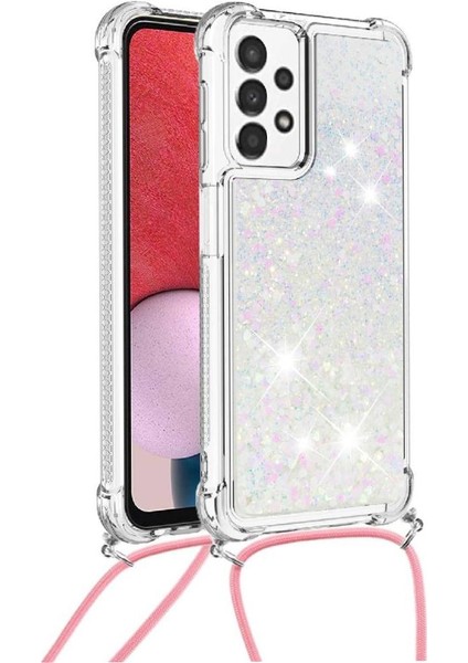 Samsung Galaxy A13 4g Glitter Hafif Dört Köşeli Darbeye Dayanıklı Kılıf (Yurt Dışından)