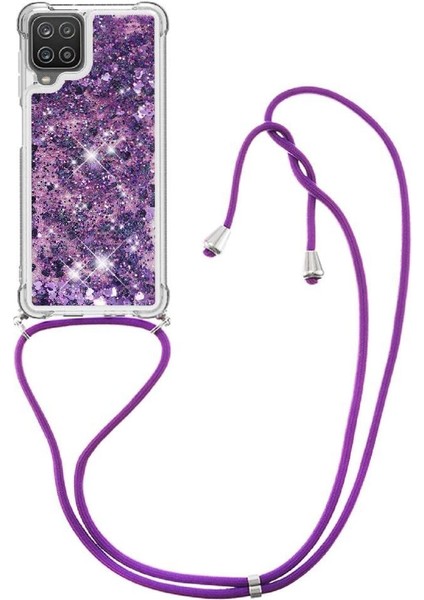 Samsung Galaxy A12 Ayarlanabilir Kordon Dört Köşeli Darbeye Dayanıklı Lens İçin Kılıf (Yurt Dışından) fiyatları