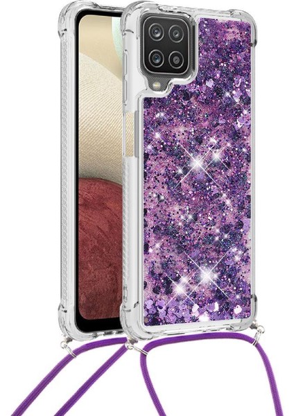 Samsung Galaxy A12 Ayarlanabilir Kordon Dört Köşeli Darbeye Dayanıklı Lens İçin Kılıf (Yurt Dışından) modelleri