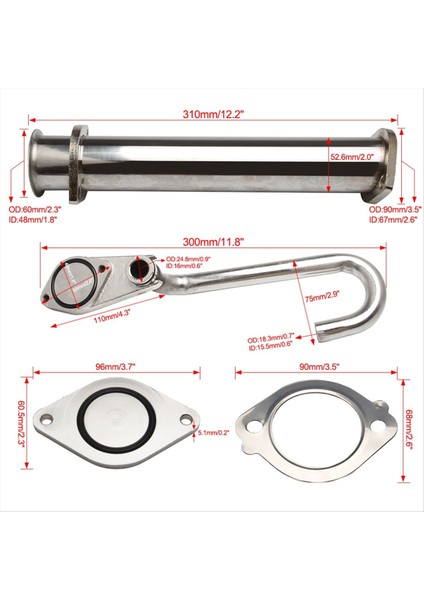 Ford F-250 F-350 F-450 F-550 6 0l V8 Için Araba Soğutucu Baypas Kiti 6 0l Turboşarjlı Motor Egr Valfı (Yurt Dışından) fırsatları