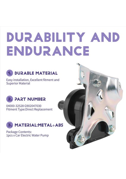 Toyota Prius 2004-2009 Için Araba Elektrik Değişken Frekans Su Pompası 04000-32528 G902047030 (Yurt Dışından) indirimleri