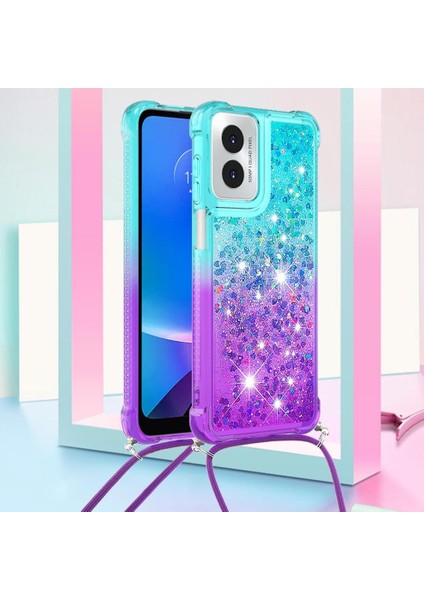 Motorola Moto G Play 4g 2024 Degrade Renkli Telefon İçin Quicksand Telefon Kılıfı (Yurt Dışından) indirimleri