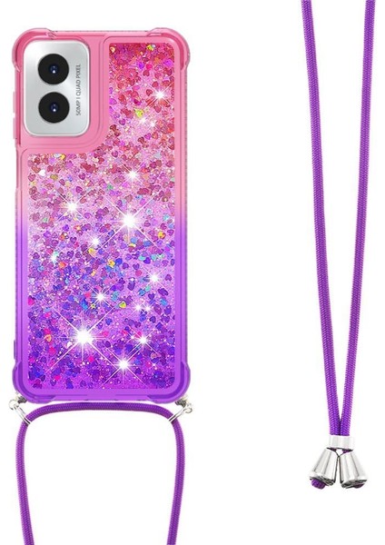 Motorola Moto G Play 4g 2024 Degrade Renkli Telefon İçin Quicksand Telefon Kılıfı (Yurt Dışından)