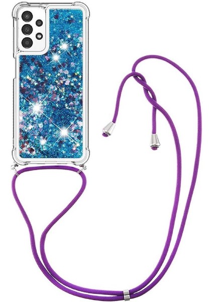 Samsung Galaxy A13 4g Glitter Hafif Dört Köşeli Darbeye Dayanıklı Kılıf (Yurt Dışından)