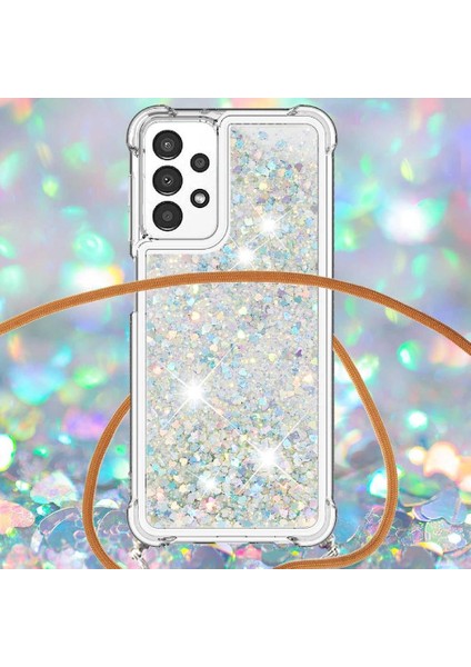 Samsung Galaxy A13 4g Glitter Hafif Dört Köşeli Darbeye Dayanıklı Kılıf (Yurt Dışından) indirimleri