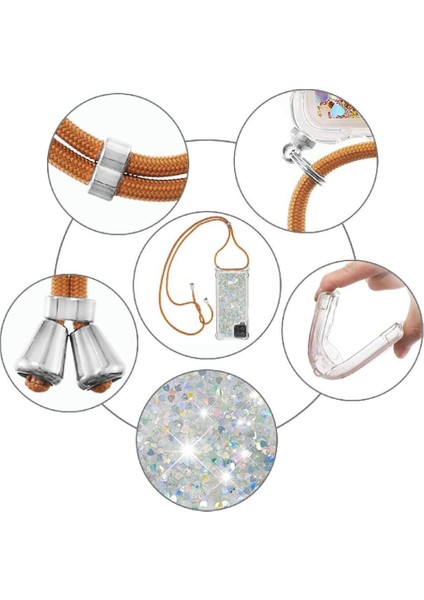 Samsung Galaxy A12 Ayarlanabilir Kordon Dört Köşeli Darbeye Dayanıklı Lens İçin Kılıf (Yurt Dışından) fırsatları