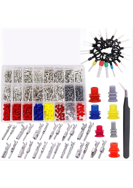 535PCS 26 Tipi Pimler Konektör Kiti Araç Elektrik Teli Konnektör Pimleri Terminal 1-3 5mm Otomotiv Pim Konektörleri (Yurt Dışından)