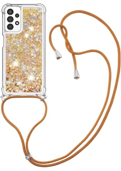 Samsung Galaxy A13 4g Glitter Hafif Dört Köşeli Darbeye Dayanıklı Kılıf (Yurt Dışından)