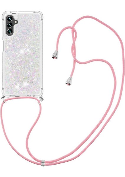 Samsung Galaxy A13 5g Glitter Lens Koruma Ayarlanabilir Kordon İçin Kılıf (Yurt Dışından)