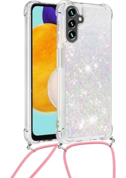 Samsung Galaxy A13 5g Glitter Lens Koruma Ayarlanabilir Kordon İçin Kılıf (Yurt Dışından) modelleri