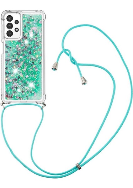 Samsung Galaxy A13 4g Glitter Hafif Dört Köşeli Darbeye Dayanıklı Kılıf (Yurt Dışından)