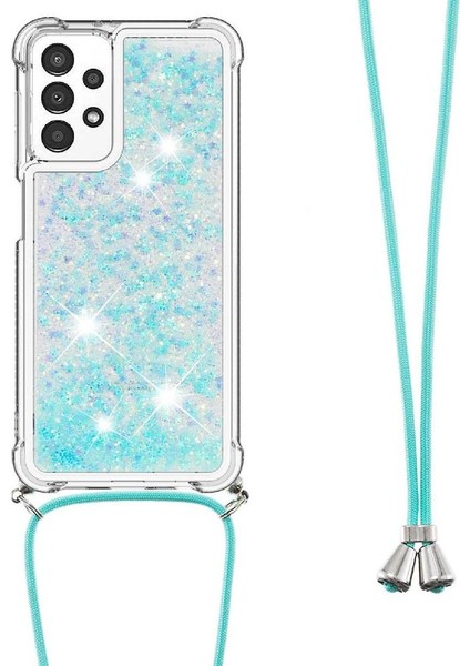 Samsung Galaxy A13 4g Glitter Hafif Dört Köşeli Darbeye Dayanıklı Kılıf (Yurt Dışından)