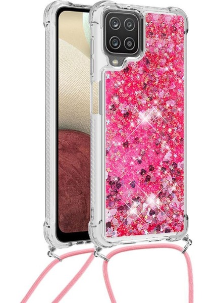 Samsung Galaxy A12 Ayarlanabilir Kordon Dört Köşeli Darbeye Dayanıklı Lens İçin Kılıf (Yurt Dışından) modelleri