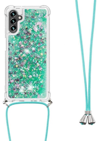 Samsung Galaxy A13 5g Glitter Lens Koruma Ayarlanabilir Kordon İçin Kılıf (Yurt Dışından)