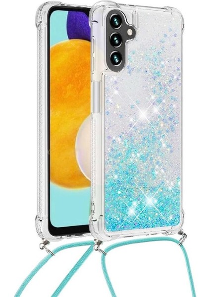 Samsung Galaxy A13 5g Glitter Lens Koruma Ayarlanabilir Kordon İçin Kılıf (Yurt Dışından) modelleri