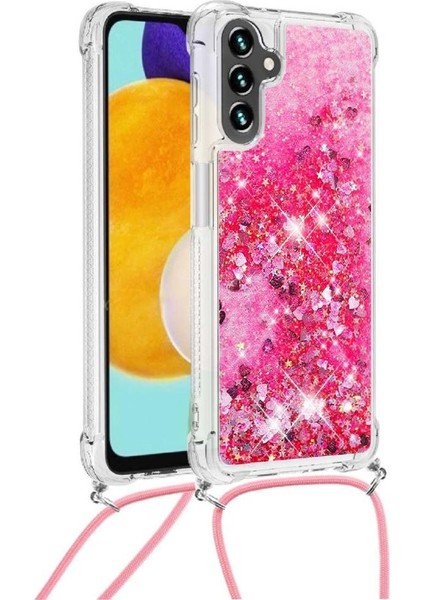 Samsung Galaxy A13 5g Glitter Lens Koruma Ayarlanabilir Kordon İçin Kılıf (Yurt Dışından) modelleri