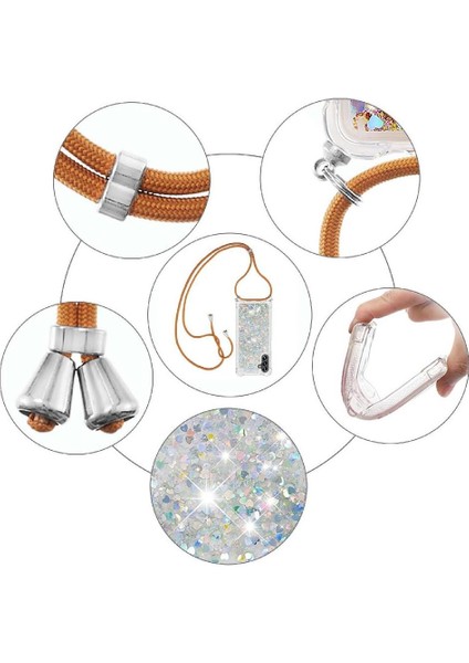 Samsung Galaxy A13 5g Glitter Lens Koruma Ayarlanabilir Kordon İçin Kılıf (Yurt Dışından) indirimleri