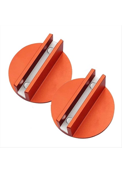 2 Adet Tutam Kaynak Krikosu Adaptörü Evrensel Alüminyum Yivli Manyetik Çerçeve Ray Koruyucusu Araba Için Zemin Jakı Stand Pedleri (Yurt Dışından)