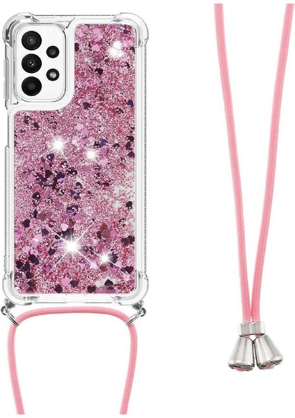 Samsung Galaxy M23 Ayarlanabilir Kordon Glitter Lens Koruma İçin Kılıf (Yurt Dışından) fırsatları