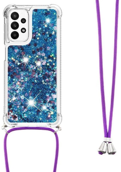 Samsung Galaxy M23 Ayarlanabilir Kordon Glitter Lens Koruma İçin Kılıf (Yurt Dışından) modelleri