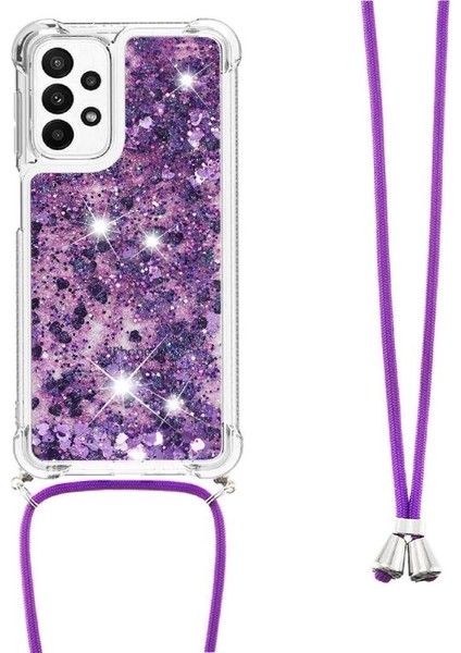 Samsung Galaxy M23 Ayarlanabilir Kordon Glitter Lens Koruma İçin Kılıf (Yurt Dışından) fiyatları