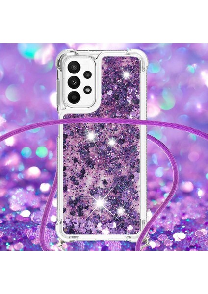 Samsung Galaxy M23 Ayarlanabilir Kordon Glitter Lens Koruma İçin Kılıf (Yurt Dışından) indirimleri