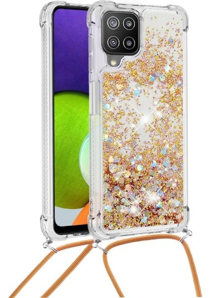 Samsung Galaxy A22 4g Hafif Glitter Lens Koruma Kordon İçin Kılıf (Yurt Dışından)