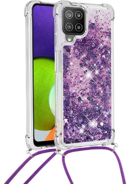 Samsung Galaxy A22 4g Hafif Glitter Lens Koruma Kordon İçin Kılıf (Yurt Dışından)