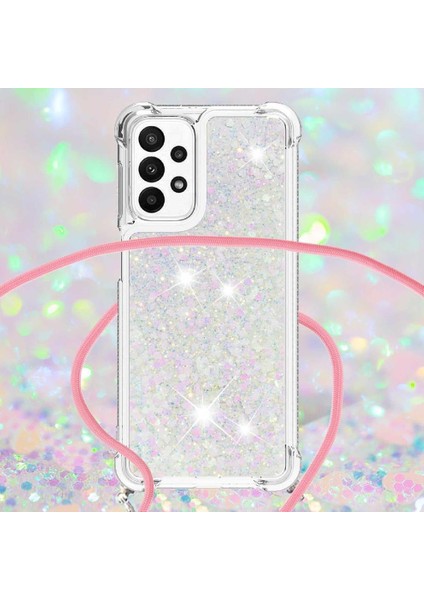 Samsung Galaxy M23 Ayarlanabilir Kordon Glitter Lens Koruma İçin Kılıf (Yurt Dışından) indirimleri