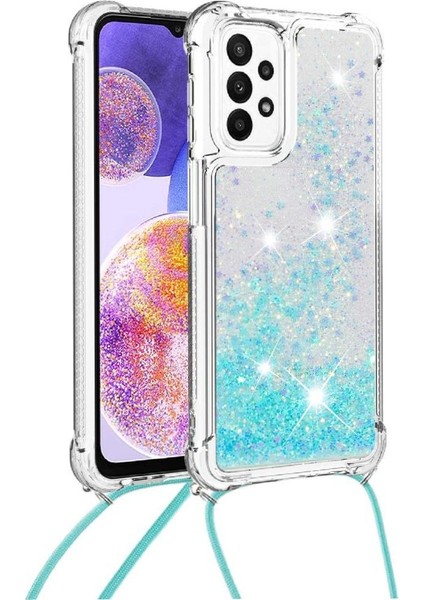 Samsung Galaxy M23 Ayarlanabilir Kordon Glitter Lens Koruma İçin Kılıf (Yurt Dışından) modelleri