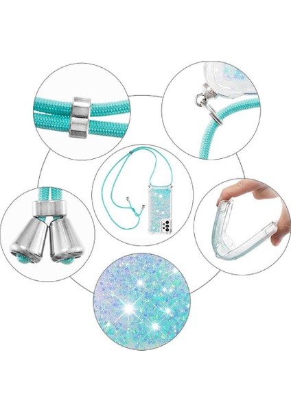 Samsung Galaxy M23 Ayarlanabilir Kordon Glitter Lens Koruma İçin Kılıf (Yurt Dışından) fırsatları