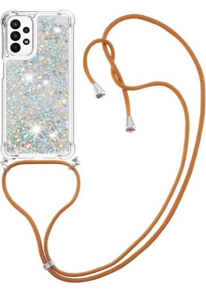 Samsung Galaxy M23 Ayarlanabilir Kordon Glitter Lens Koruma İçin Kılıf (Yurt Dışından) fiyatları