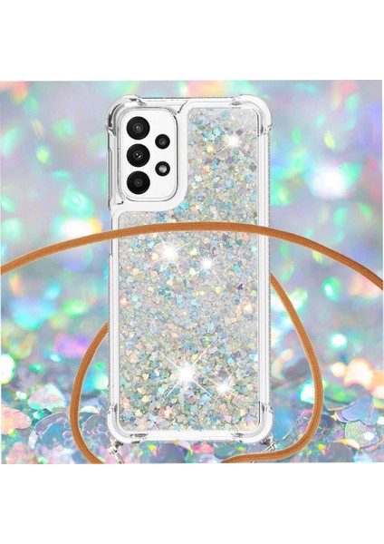 Samsung Galaxy M23 Ayarlanabilir Kordon Glitter Lens Koruma İçin Kılıf (Yurt Dışından) indirimleri
