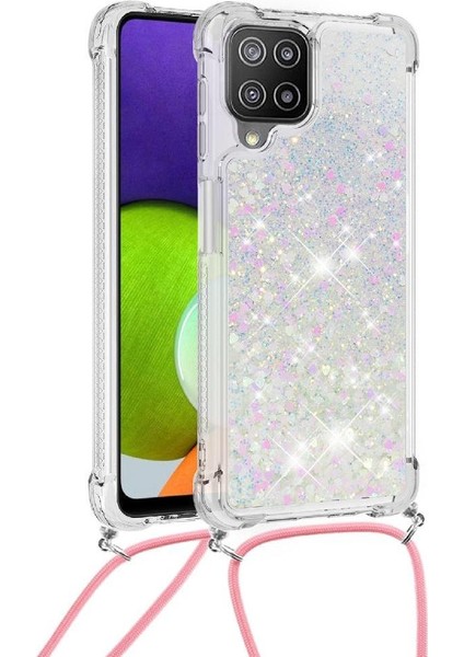 Samsung Galaxy A22 4g Hafif Glitter Lens Koruma Kordon İçin Kılıf (Yurt Dışından)