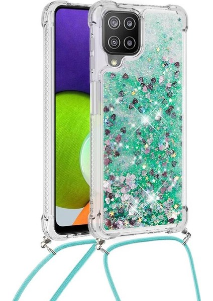 Samsung Galaxy A22 4g Hafif Glitter Lens Koruma Kordon İçin Kılıf (Yurt Dışından)