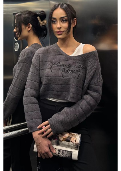 Kadın Atlet Kombinli Triko Kazak P-00019119 modelleri