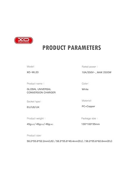 Simple Is Beauty Evrensel Çoklu Seyahat Adaptörü WL23| Eu To (Usa,eu,jan,uk,aus,cn) – 2500W Güç Destekli, Çoklu Ülke Uyumlu, Kompakt ve Güvenli Dönüştürücü, Akım Korumalı | Beyaz indirimleri