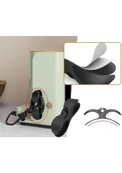 Düzenleyici Organizer, 2'li Set, Küçük Ev Aletleri Için Kablo Sarma ve Toparlama Aparatı, Çok Amaçlı Kablo Sarma Aparatı 2 Adet modelleri