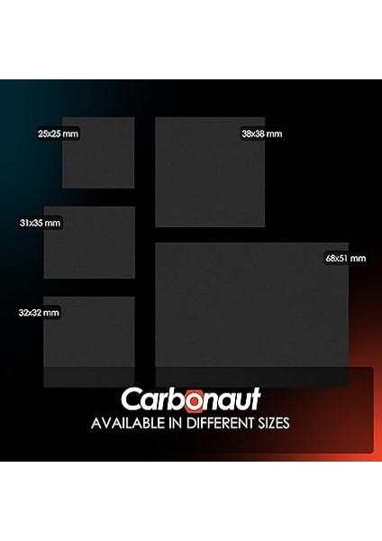 Grizzly Carbonaut - Carbon Termal Ped - Yapışmaz, Esnek ve Tekrar Kullanılabilir - Çok Yüksek Isı Iletkenliği - Elektrik Iletir! (31 × 25 × 0,2 Mm) fırsatları