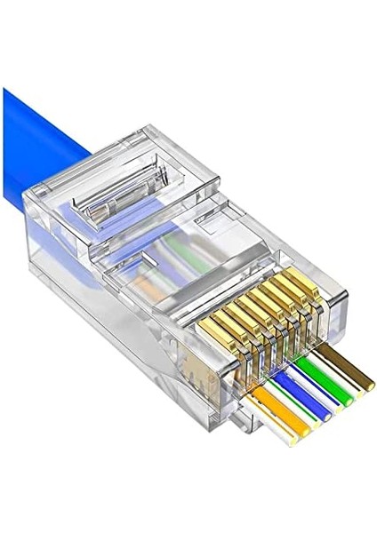 Plus Primex PX-560C6 Rj-45 Cat6 100 Lü Paket Yeni Nesil RJ45 Jack Utp
