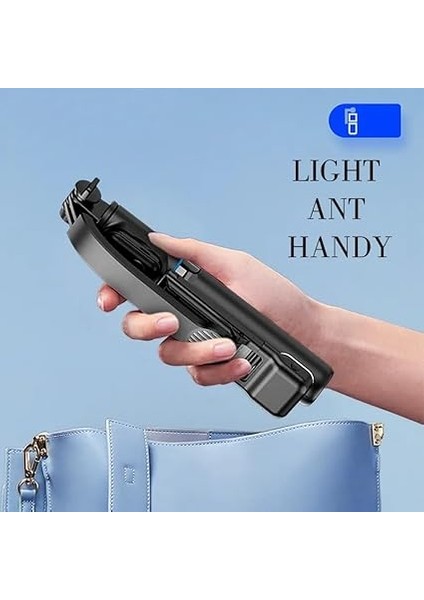 C01S Çok Amaçlı Işıklı Selfie Çubuğu Masa Üstü Tripod Kumandalı Selfie Dolgu Işığı Dahil 107 cm indirimleri