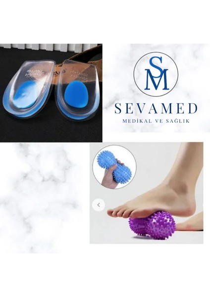 Konforlu Topukluk ve Ayak Masaj Topu Seti, Rahatlatıcı Topuk Masajı