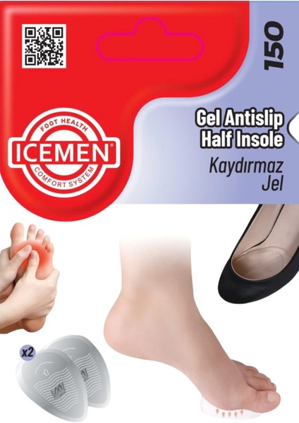 Lavanta Kokulu Kaydırmaz Jel Topuklu Ayakkabı Tabanı Çift