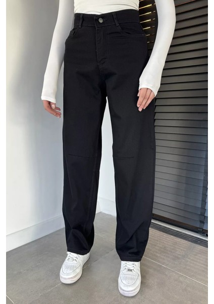 Kadın Kemer Tokalı Yüksek Bel Jean Kot Pantolon P-00019444 modelleri