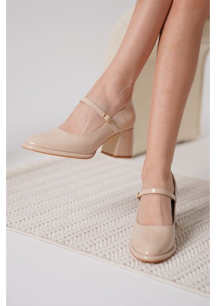 Slay Nude Rugan Kadın Topuklu Ayakkabı modelleri