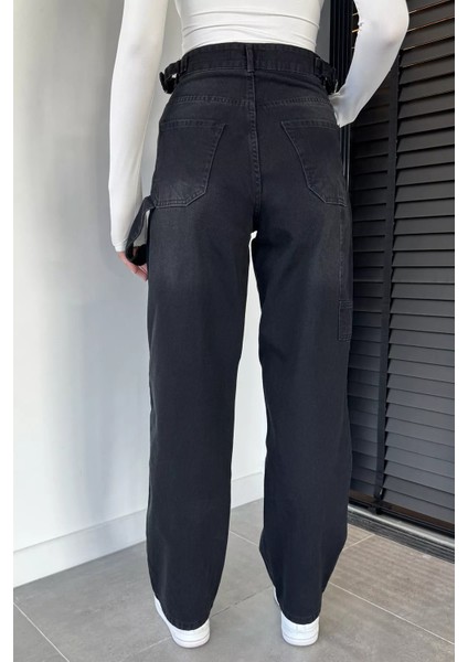 Kadın Kemer Tokalı Yüksek Bel Jean Kot Pantolon P-00019444 modelleri